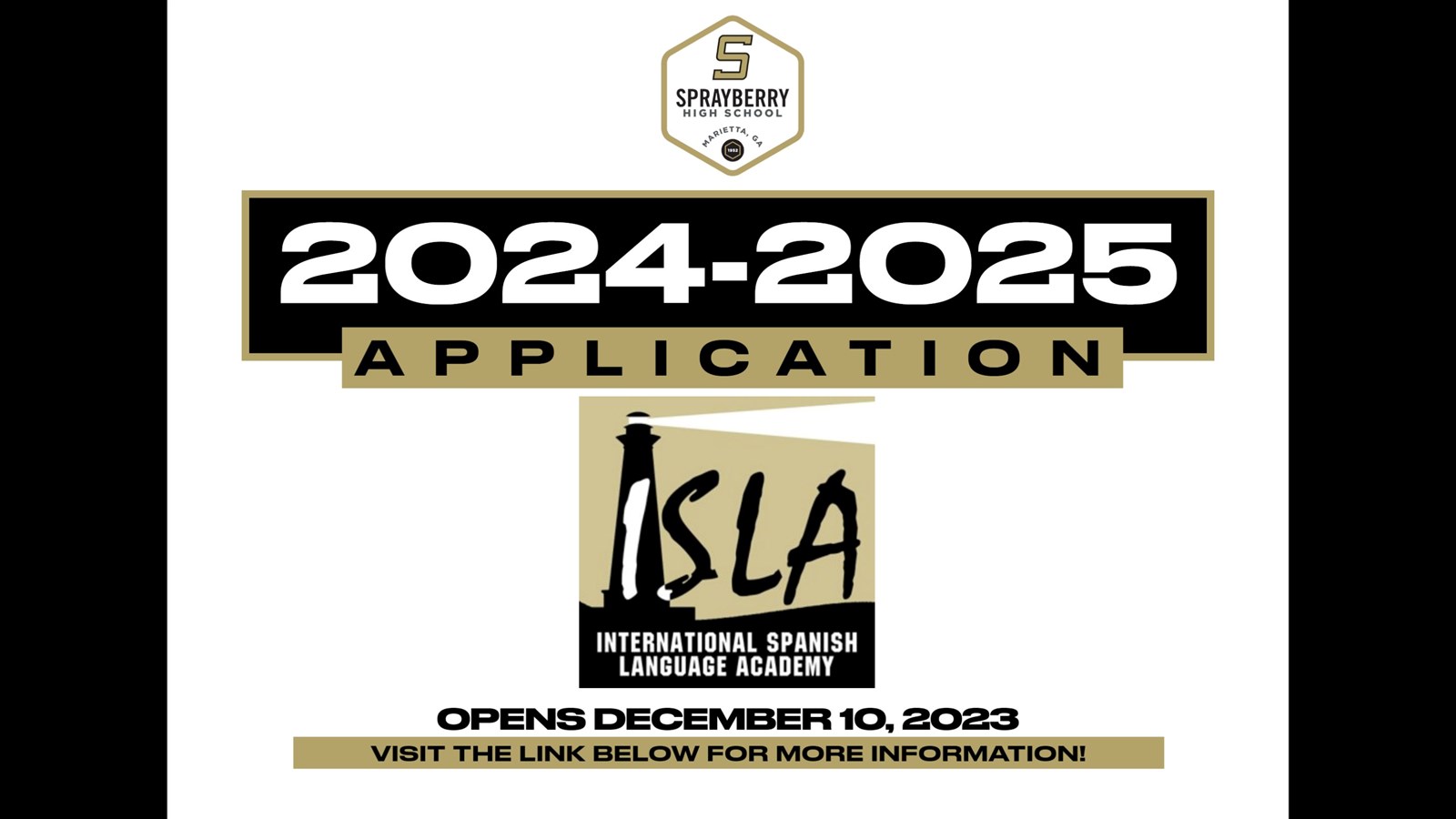 ISLA Application | Sprayberry High School